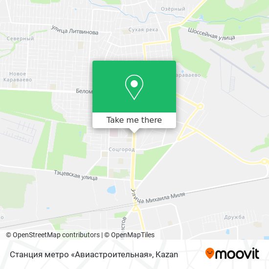 Станция метро «Авиастроительная» map