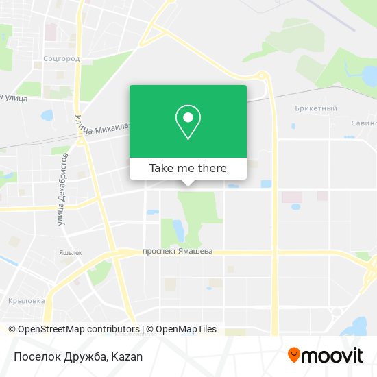 Поселок  Дружба map