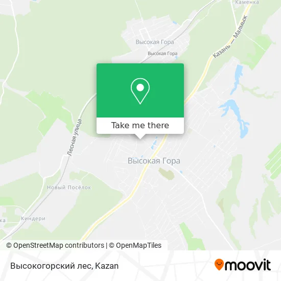 Высокогорский лес map