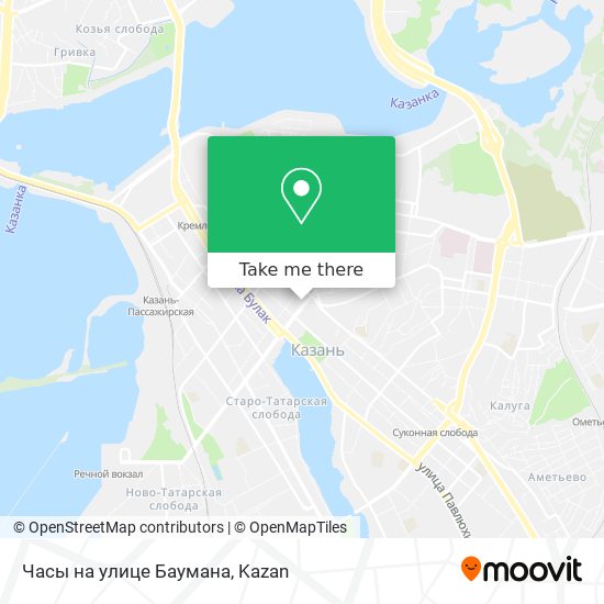 Часы на улице Баумана map