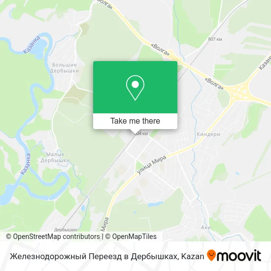 Железнодорожный Переезд в Дербышках map