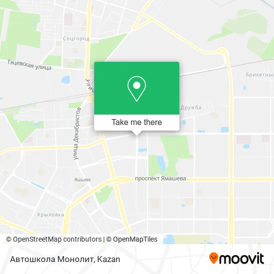 Автошкола Монолит map