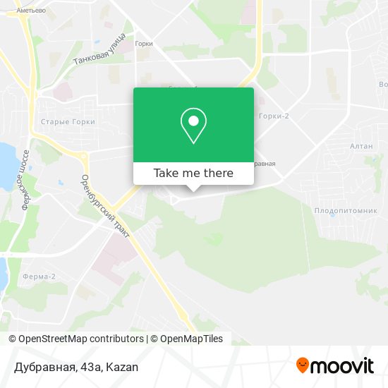 Дубравная, 43а map