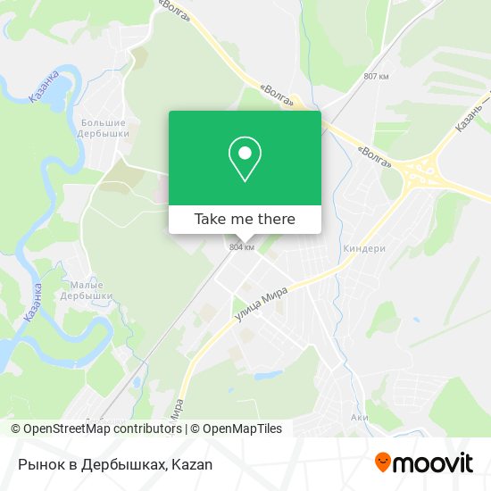 Рынок в Дербышках map