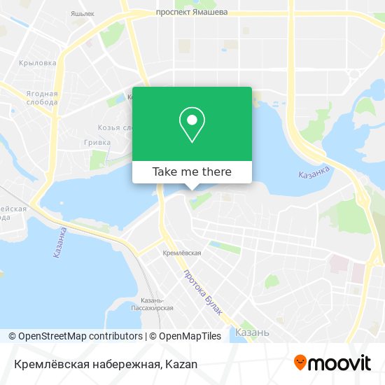 Кремлёвская набережная map