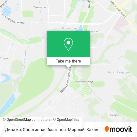 Динамо, Спортивная база, пос. Мирный map
