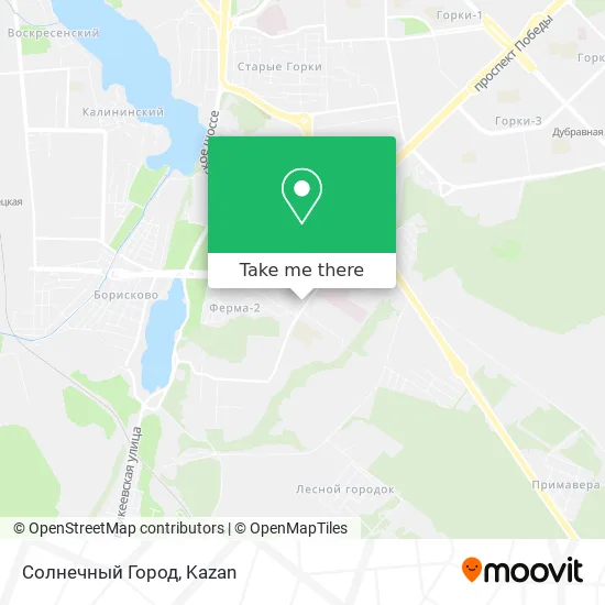 Солнечный Город map