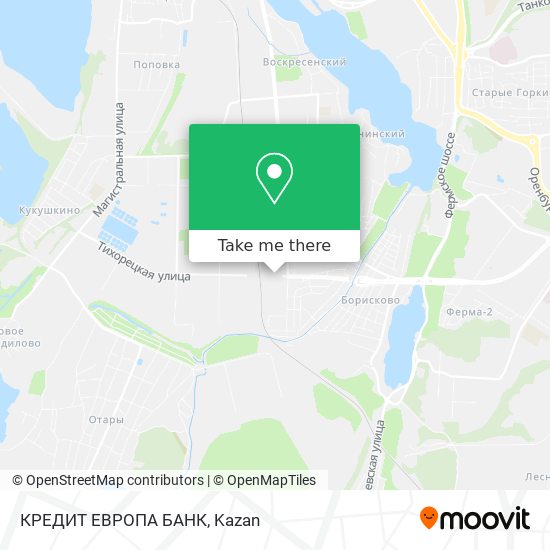 КРЕДИТ ЕВРОПА БАНК map