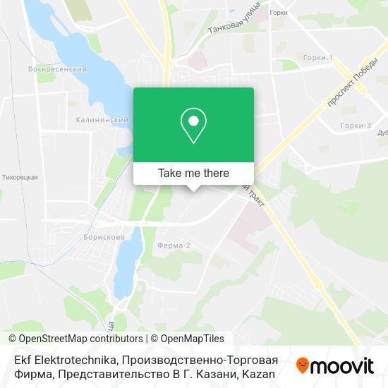 Ekf Elektrotechnika, Производственно-Торговая Фирма, Представительство В Г. Казани map