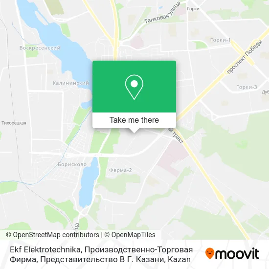 Ekf Elektrotechnika, Производственно-Торговая Фирма, Представительство В Г. Казани map