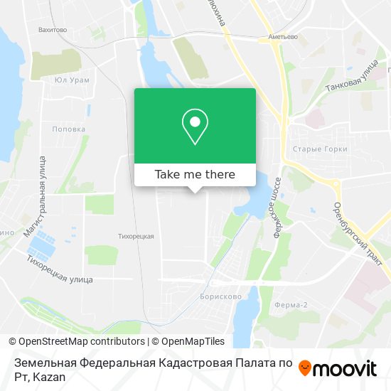 Земельная Федеральная Кадастровая Палата по Рт map
