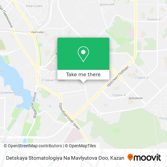 Detskaya Stomatologiya Na Mavlyutova Ooo map