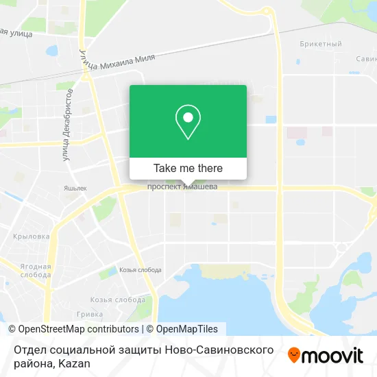 Отдел социальной защиты Ново-Савиновского района map