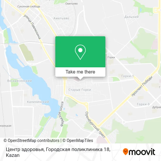 Центр здоровья, Городская поликлиника 18 map