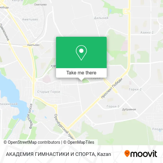 АКАДЕМИЯ ГИМНАСТИКИ И СПОРТА map