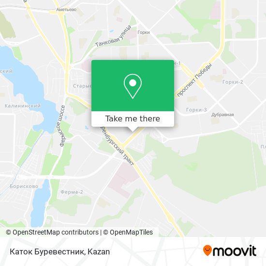 Каток  Буревестник map