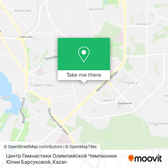 Центр Гимнастики Олимпийской Чемпионки Юлии Барсуковой map