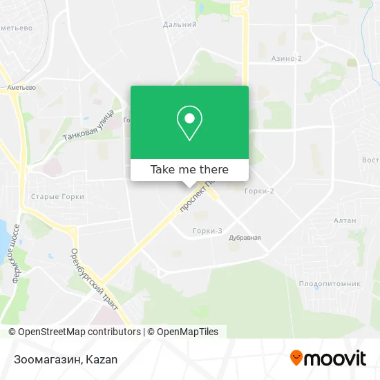 Зоомагазин map