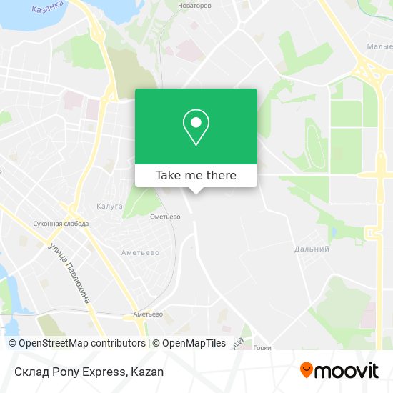 Склад Pony Express map