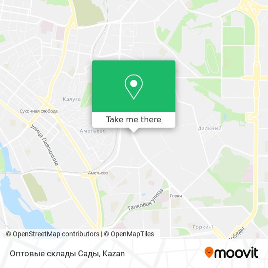 Оптовые склады  Сады map