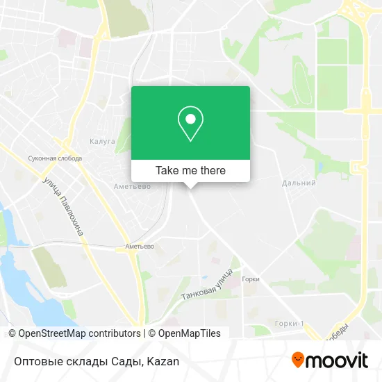Оптовые склады  Сады map