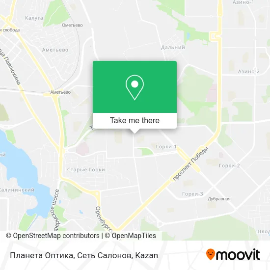 Планета Оптика, Сеть Салонов map