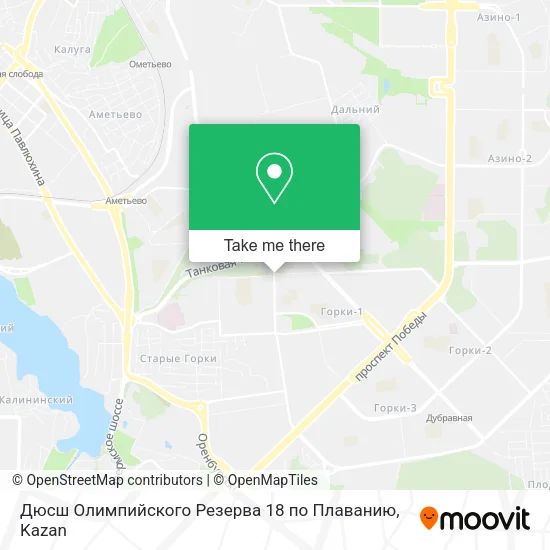 Дюсш Олимпийского Резерва 18 по Плаванию map