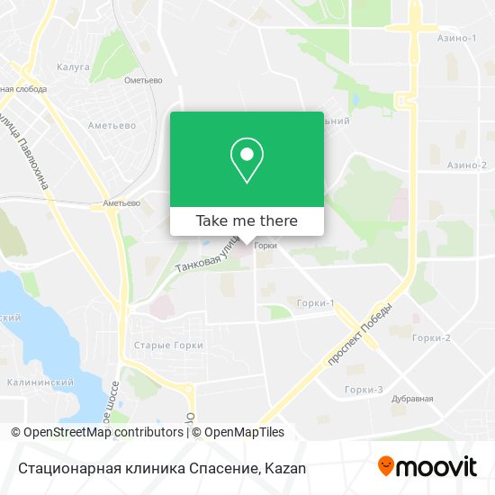 Стационарная клиника Спасение map