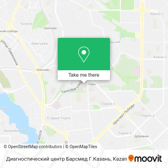 Диагностический центр Барсмед Г.Казань map