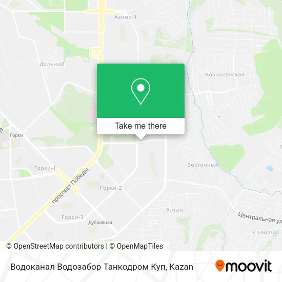 Водоканал Водозабор Танкодром Куп map