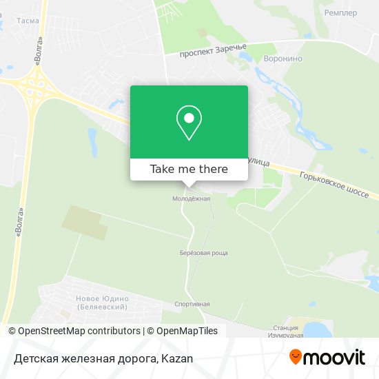 Детская железная дорога map