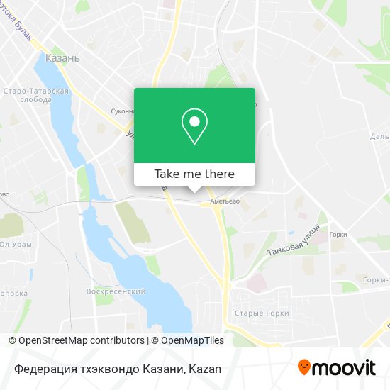 Федерация тхэквондо Казани map
