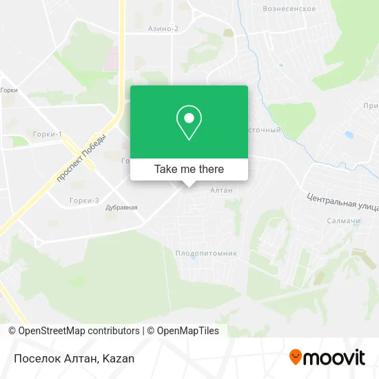 Поселок Алтан map