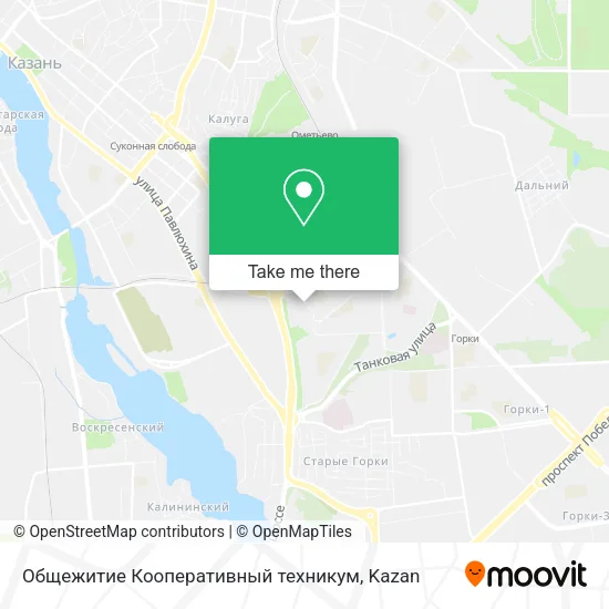 Общежитие Кооперативный техникум map