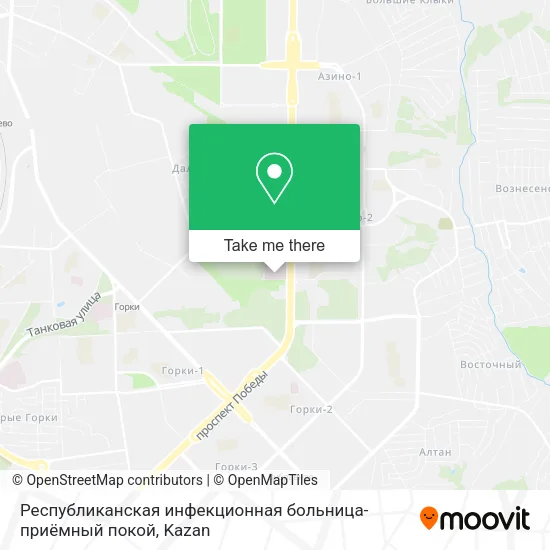 Республиканская инфекционная больница-приёмный покой map