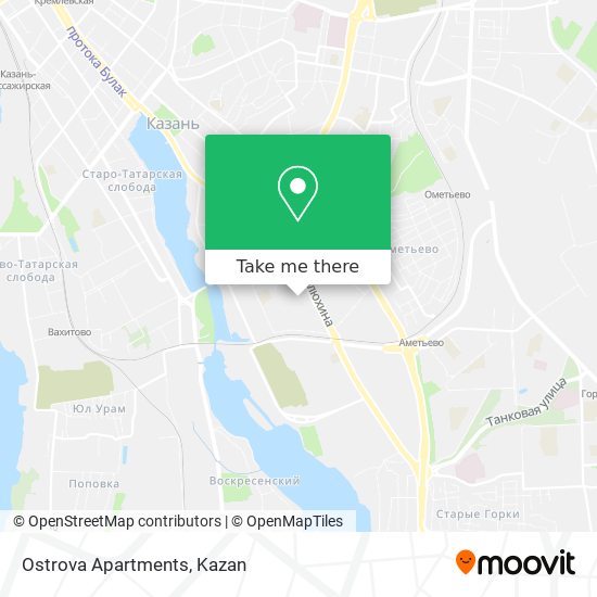 Ostrova Apartments map