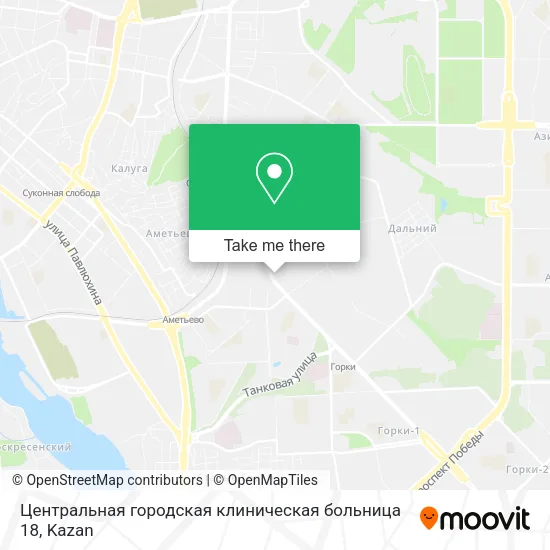 Центральная городская клиническая больница 18 map