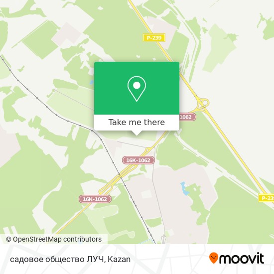 садовое общество  ЛУЧ map