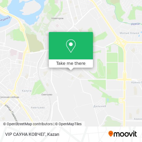 VIP САУНА  КОВЧЕГ map