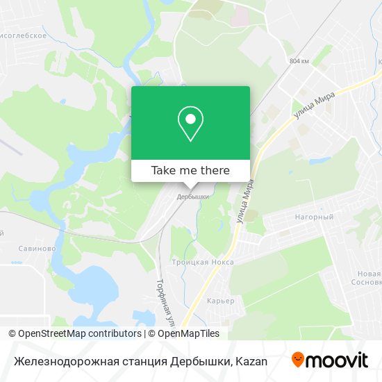 Железнодорожная станция Дербышки map