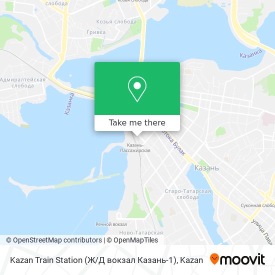 Kazan Train Station (Ж / Д вокзал Казань-1) map