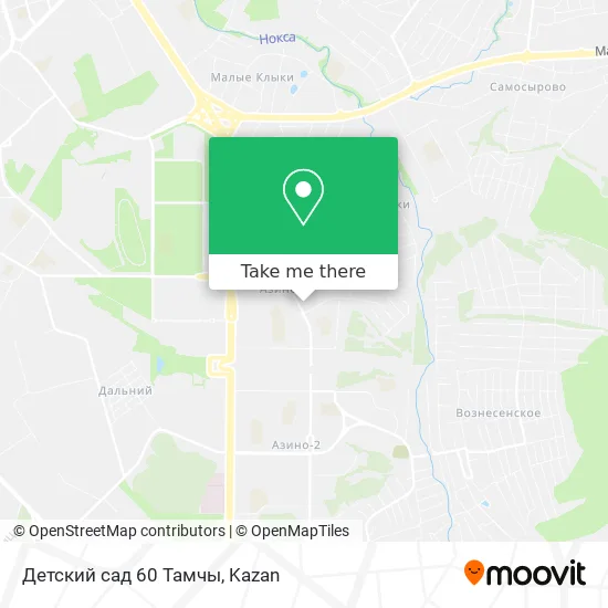 Детский сад 60 Тамчы map