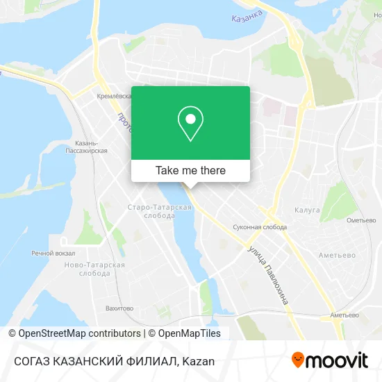 СОГАЗ КАЗАНСКИЙ ФИЛИАЛ map