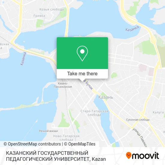 КАЗАНСКИЙ ГОСУДАРСТВЕННЫЙ ПЕДАГОГИЧЕСКИЙ УНИВЕРСИТЕТ map