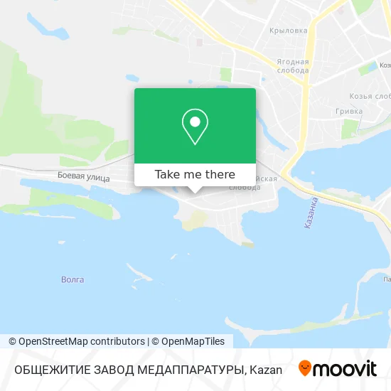 ОБЩЕЖИТИЕ ЗАВОД МЕДАППАРАТУРЫ map