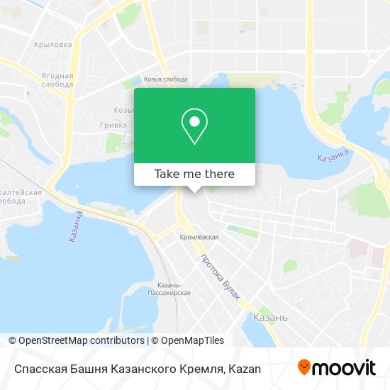 Спасская Башня Казанского Kремля map