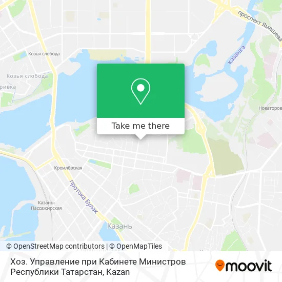 Хоз. Управление при Кабинете Министров Республики Татарстан map