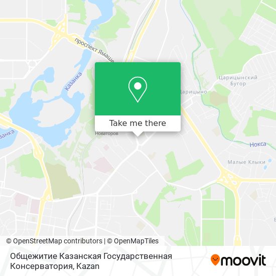 Общежитие Казанская Государственная Консерватория map