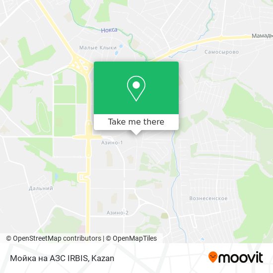 Мойка на АЗС IRBIS map
