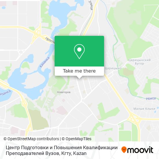 Центр Подготовки и Повышения Квалификации Преподавателей Вузов, Кгту map